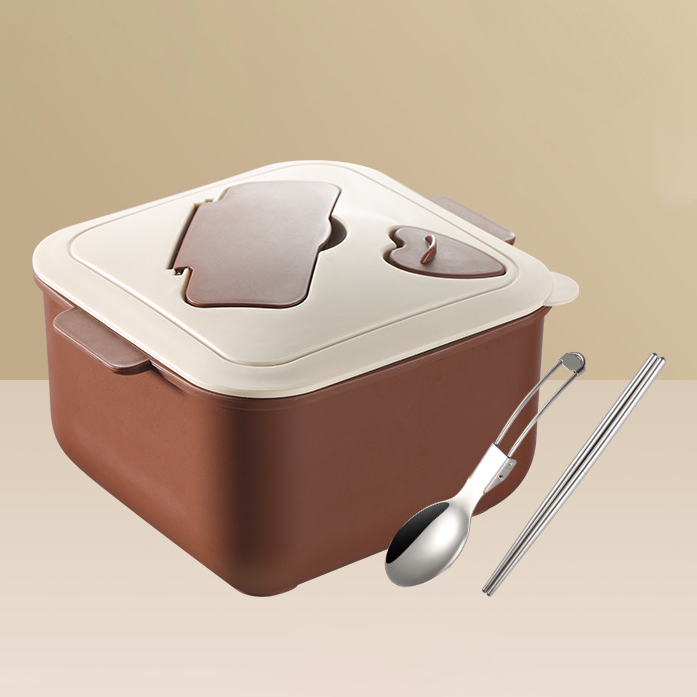 Custom Logo  304 Stainless Steel Portable Deepening Instant Noodle Bento Box | Premium Corporate Gifts and Custom Gifts