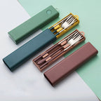 Custom Logo   304 stainless steel pull-out cutlery set | Premium Corporate Gifts and Custom Gifts