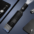 Custom Logo LED Light Folding Reverse Umbrella | Premium Corporate Gifts and Custom Gifts