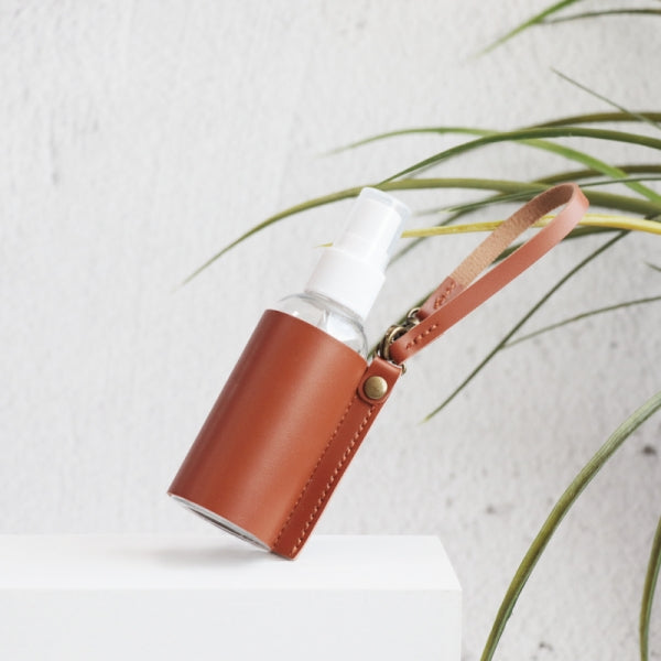Custom Logo Leather Multi-Colored Cylindrical Spray Bottle Holster | Premium Corporate Gifts and Custom Gifts
