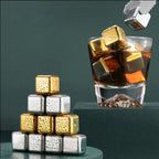 Custom Logo Stainless Steel Eco-friendly Ice Cube Set | Premium Corporate Gifts and Custom Gifts