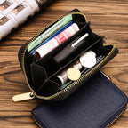 Custom Logo Textured zipper leather coin purse | Premium Corporate Gifts and Custom Gifts