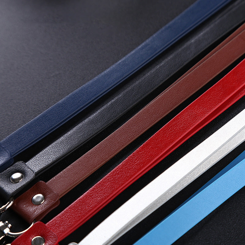 Custom Logo Glossy leather lanyard ID case | Premium Corporate Gifts and Custom Gifts