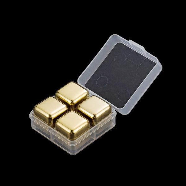 Custom Logo Stainless Steel Eco-friendly Ice Cube Set | Premium Corporate Gifts and Custom Gifts