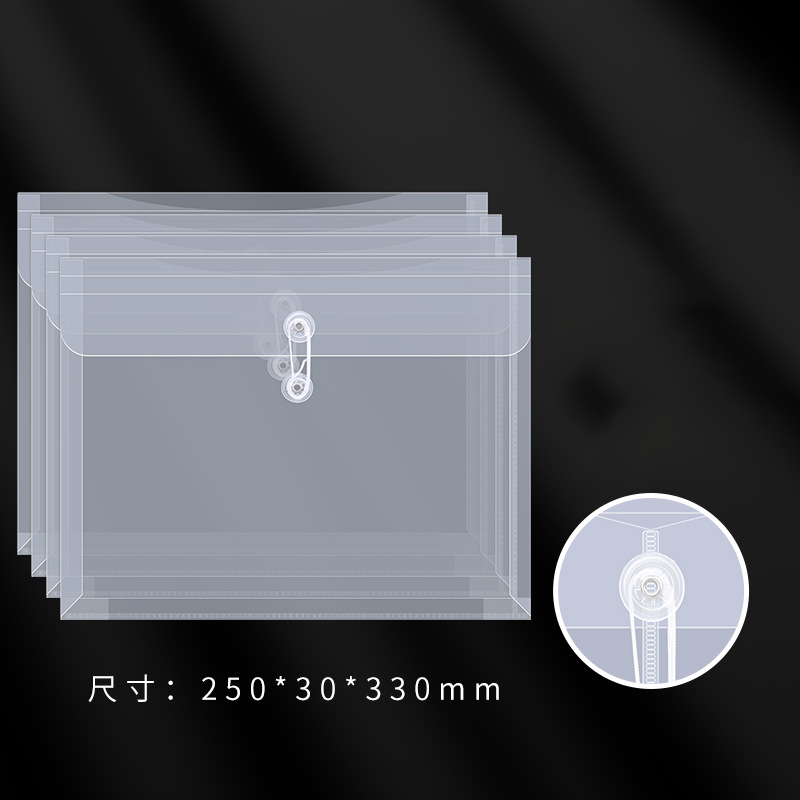 Custom Logo A4 Transparent Rope Folder Document Bag | Premium Corporate Gifts and Custom Gifts