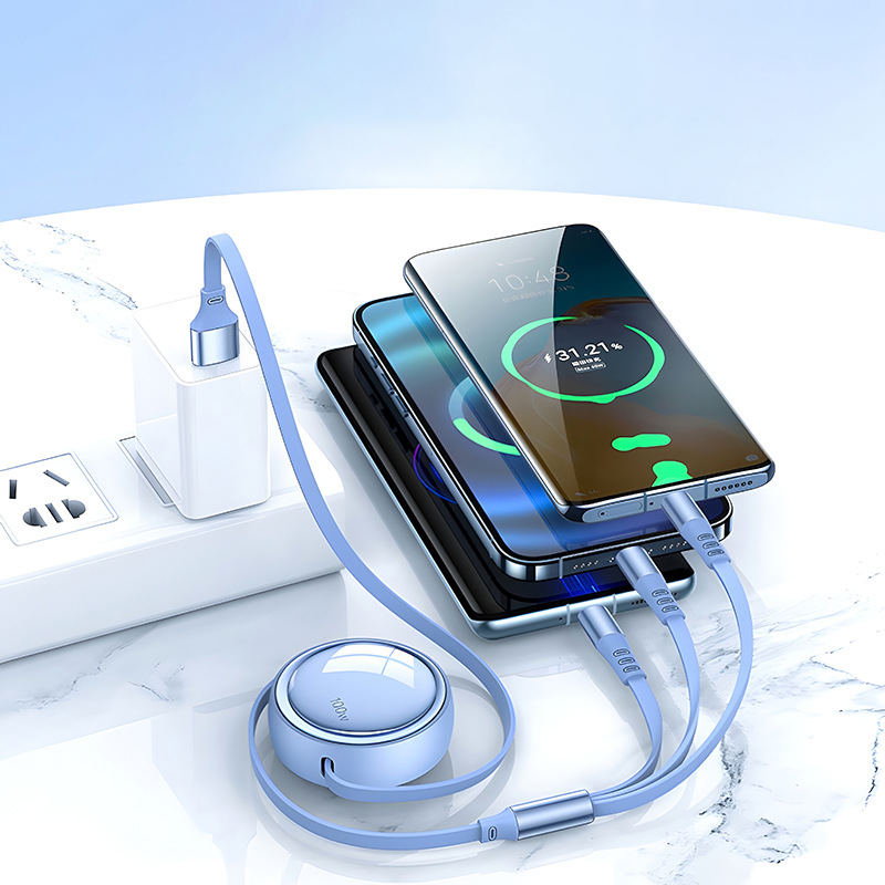 Custom Logo Car Fast Charging 3-in-1 Charging Cable | Premium Corporate Gifts and Custom Gifts