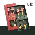 Custom Logo Christmas Stainless Steel Tableware Set | Premium Corporate Gifts and Custom Gifts