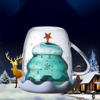 Custom Logo Christmas Tree Double Cup | Premium Corporate Gifts and Custom Gifts
