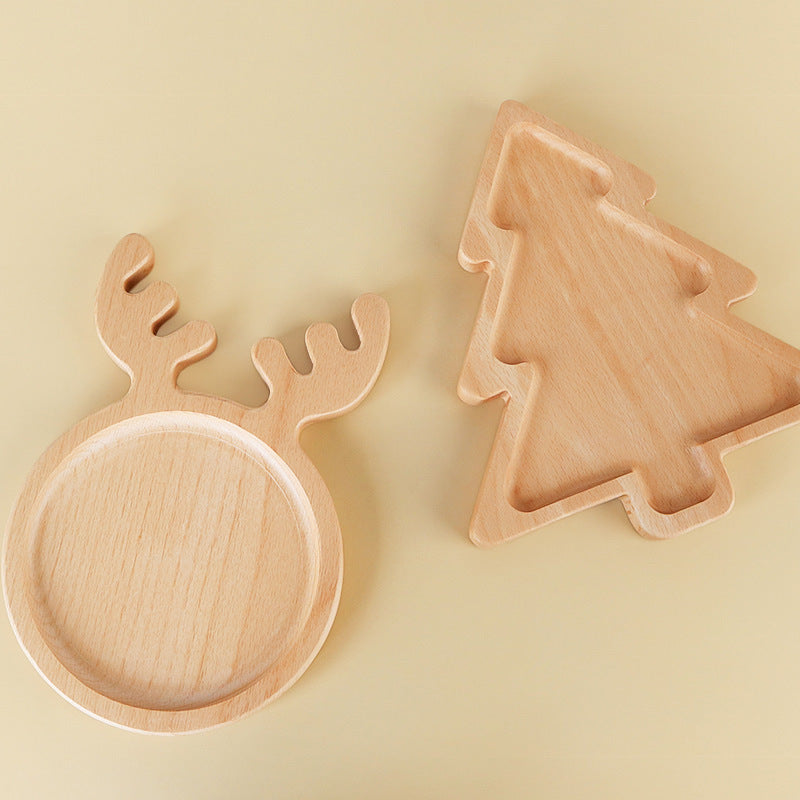 Custom Logo Christmas Wooden Snack Tray | Premium Corporate Gifts and Custom Gifts