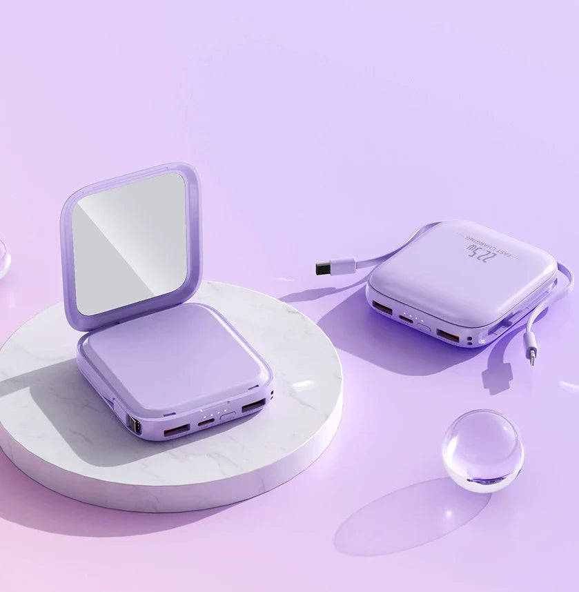 Custom Logo High-value makeup mirror power bank | Premium Corporate Gifts and Custom Gifts