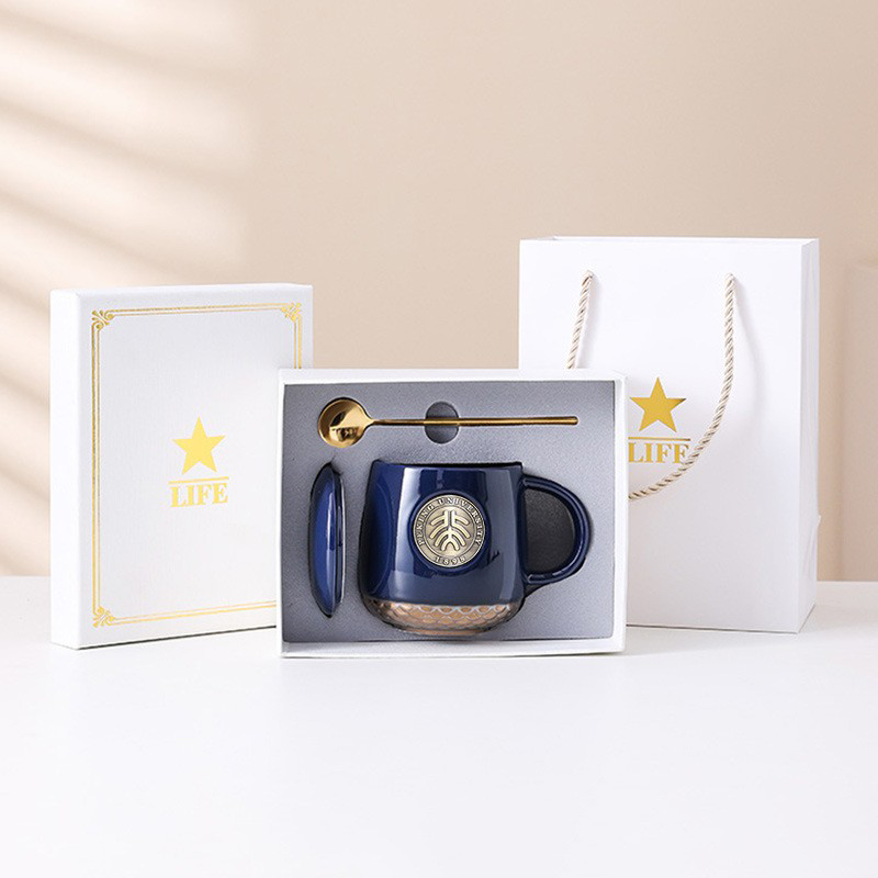 Custom Logo Metal Bronze Mug Gift Box | Premium Corporate Gifts and Custom Gifts