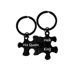 Custom Logo Stainless Steel Puzzle Charm Keychain | Premium Corporate Gifts and Custom Gifts