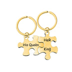 Custom Logo Stainless Steel Puzzle Charm Keychain | Premium Corporate Gifts and Custom Gifts