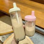 Custom Logo ins-style elephant straw milk tea cup | Premium Corporate Gifts and Custom Gifts