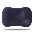 Custom Logo Press-type square inflatable neck pillow (flocked) | Premium Corporate Gifts and Custom Gifts