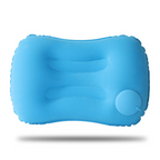 Custom Logo Press-type square inflatable neck pillow (flocked) | Premium Corporate Gifts and Custom Gifts