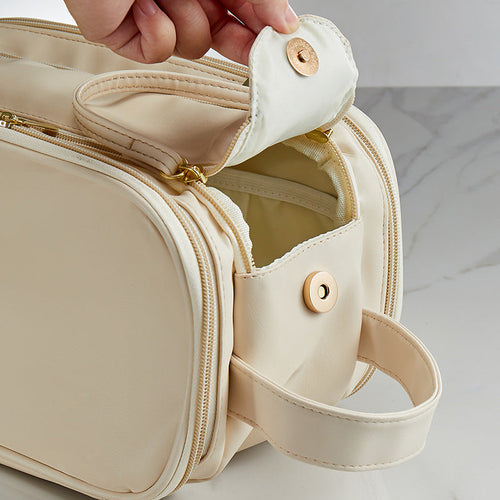 Custom Logo Large Capacity Double Zipper Toiletry Bag | Premium Corporate Gifts and Custom Gifts