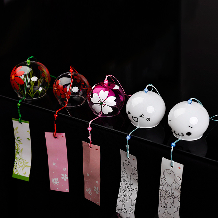 Custom Logo Japanese Glass Small Wind Chime Charm | Premium Corporate Gifts and Custom Gifts