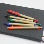 Custom Logo Environmentally Friendly Pressed Kraft Paper Advertising Pen | Premium Corporate Gifts and Custom Gifts