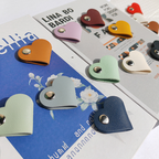 Custom Logo leather heart cable organizer | Premium Corporate Gifts and Custom Gifts