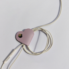 Custom Logo leather heart cable organizer | Premium Corporate Gifts and Custom Gifts