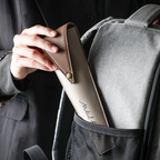 Custom Logo Textured leather portable cutlery set | Premium Corporate Gifts and Custom Gifts