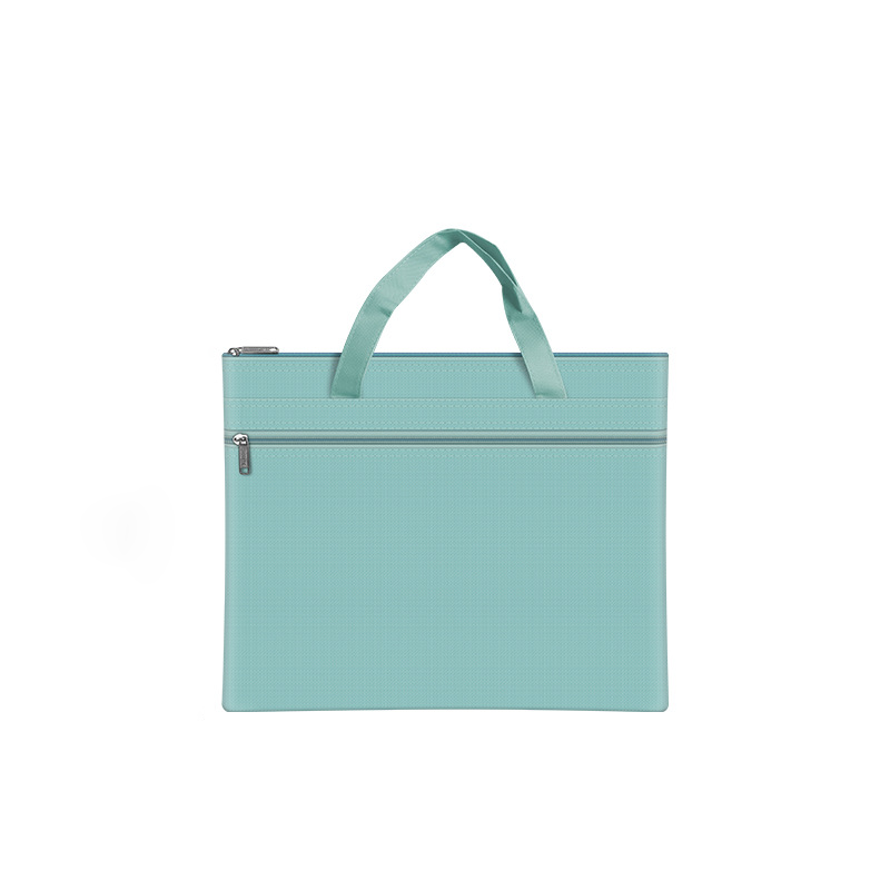 Custom Logo Candy-colored double-layer zippered document bag | Premium Corporate Gifts and Custom Gifts
