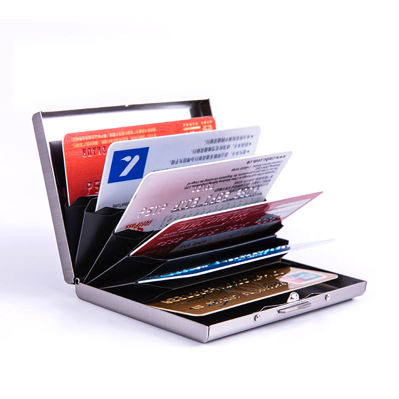 Custom Logo Simple Aluminum Alloy Business Card Holder | Premium Corporate Gifts and Custom Gifts