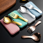 Custom Logo Mini eco-friendly cutlery set (2-piece set) | Premium Corporate Gifts and Custom Gifts