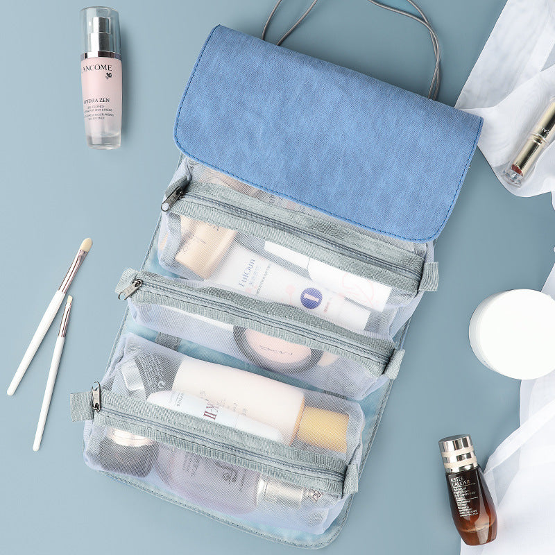 Custom Logo ins-style travel large capacity four-in-one cosmetic bag | Premium Corporate Gifts and Custom Gifts