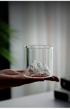 Custom Logo Textured Guanshan Glass Cup | Premium Corporate Gifts and Custom Gifts