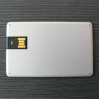 Custom Logo Thin and light metal business card flash drive | Premium Corporate Gifts and Custom Gifts