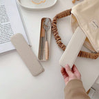Custom Logo Wheat Wooden Handle Stainless Steel Eco-friendly Tableware 3-Piece Set | Premium Corporate Gifts and Custom Gifts