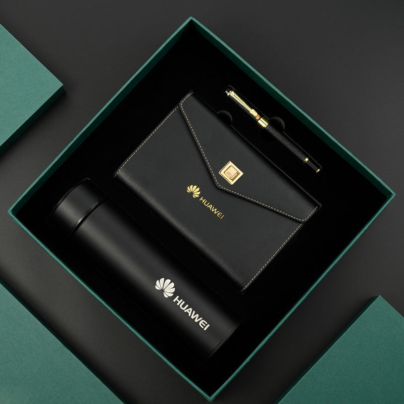 Custom Logo Business Thermos Mug Notebook Gift Box | Premium Corporate Gifts and Custom Gifts