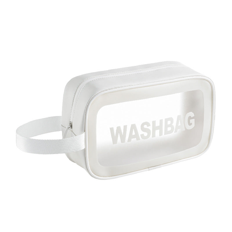 Custom Logo Travel White Large Capacity Toiletry Bag | Premium Corporate Gifts and Custom Gifts