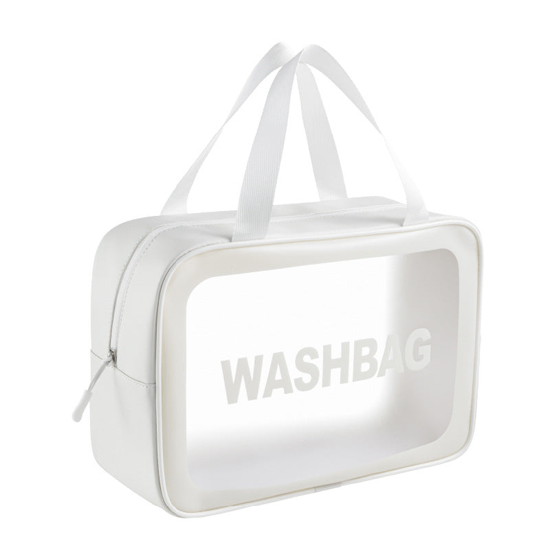 Custom Logo Travel White Large Capacity Toiletry Bag | Premium Corporate Gifts and Custom Gifts