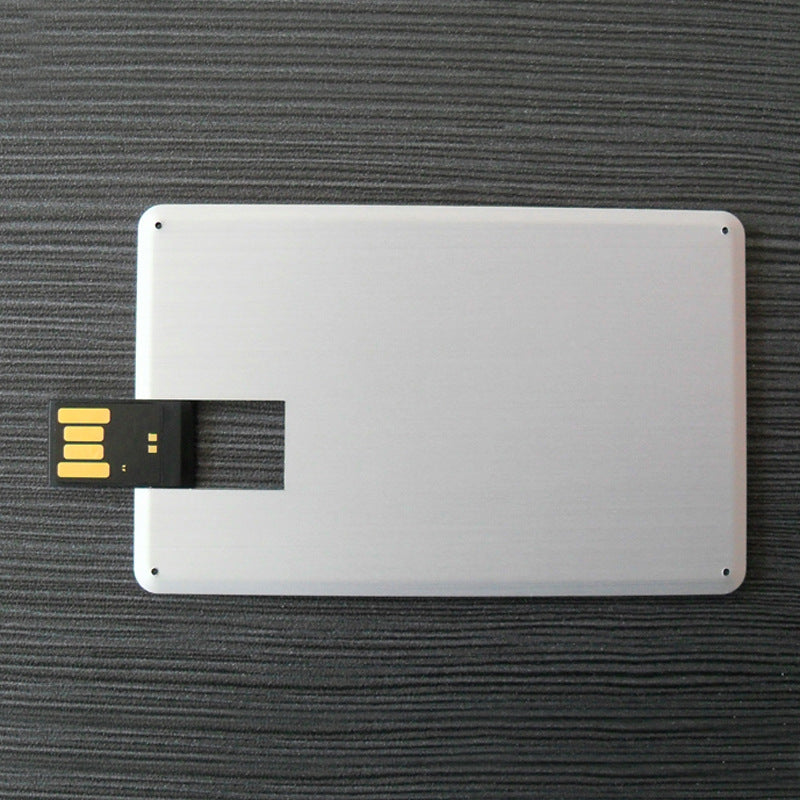 Custom Logo Thin and light metal business card flash drive | Premium Corporate Gifts and Custom Gifts