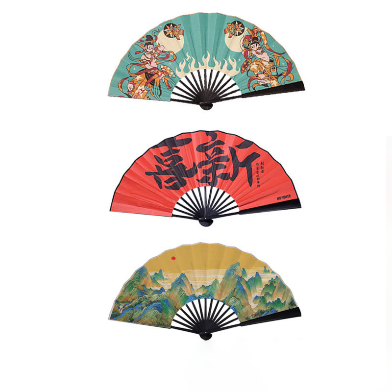 Custom Logo Textured Advertising Folding Fan | Premium Corporate Gifts and Custom Gifts