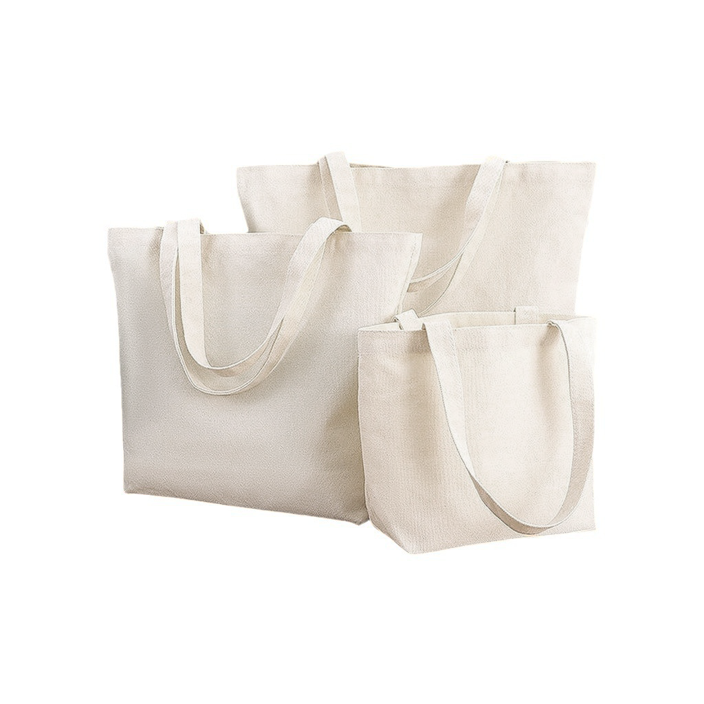 Custom Logo Eco-friendly canvas shopping bag tote bag (with bottom and no sides) | Premium Corporate Gifts and Custom Gifts