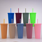 Custom Logo AS Double-layer Straw Cup | Premium Corporate Gifts and Custom Gifts