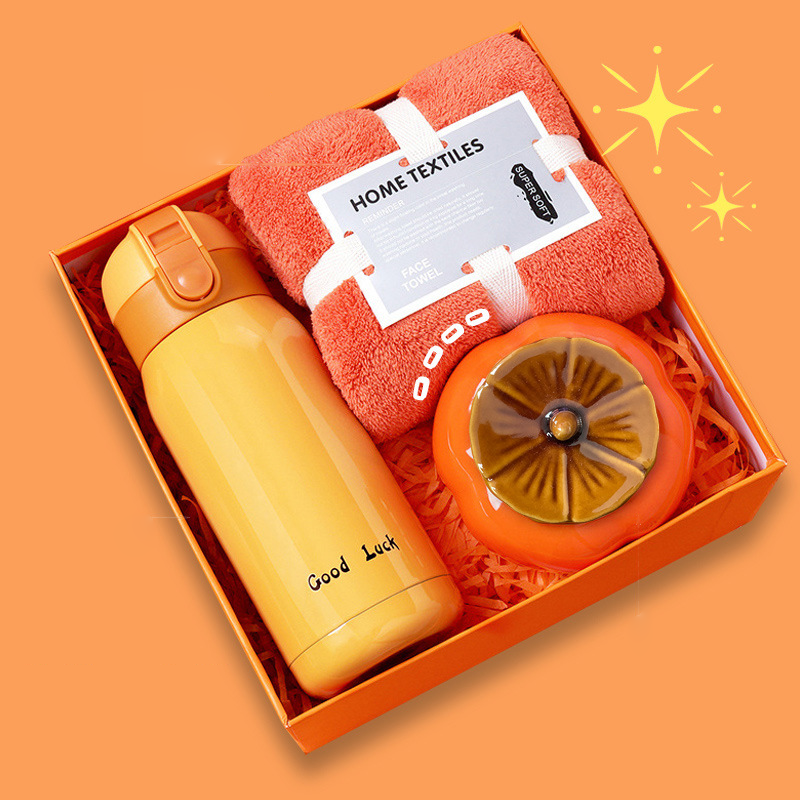 Custom Logo Holiday Thermos Mug Gift Box Set | Premium Corporate Gifts and Custom Gifts