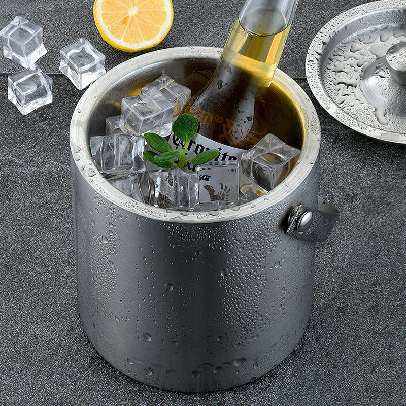 Custom Logo Portable Stainless Steel Ice Bucket 1.6L | Premium Corporate Gifts and Custom Gifts