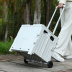 Custom Logo Two-wheel portable folding trolley storage box | Premium Corporate Gifts and Custom Gifts