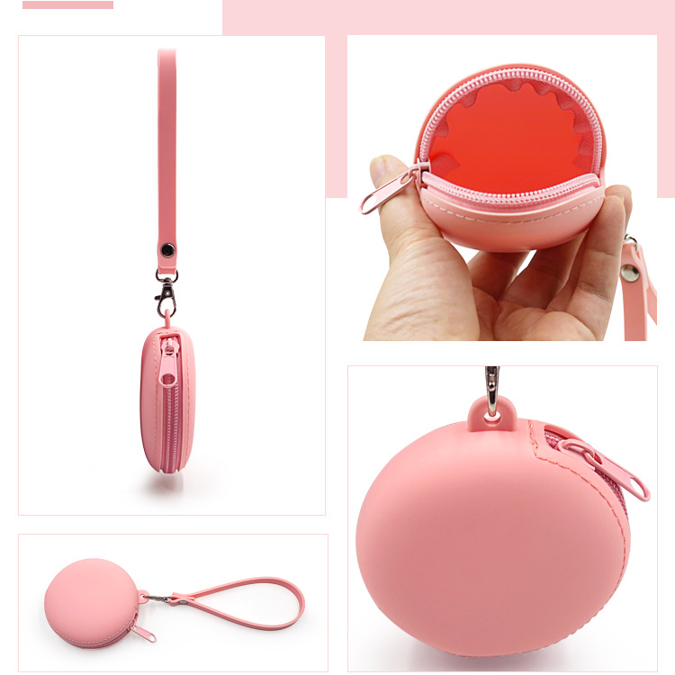 Custom Logo Round Lanyard Silicone Coin Purse | Premium Corporate Gifts and Custom Gifts