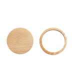 Custom Logo Solid Wood Small Round Mirror | Premium Corporate Gifts and Custom Gifts