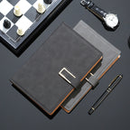 Custom Logo Faux leather U-buckle notebook | Premium Corporate Gifts and Custom Gifts