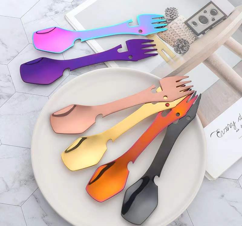 Custom Logo Metal Camping Multifunctional Tableware | Premium Corporate Gifts and Custom Gifts