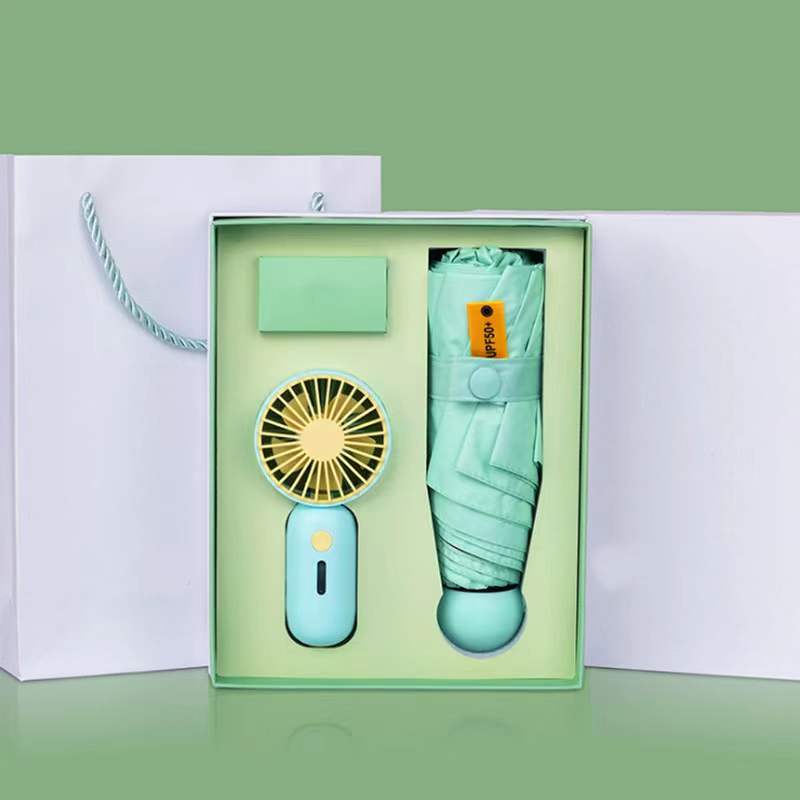 Custom Logo Colorful Mini Fan Business Gift Box | Premium Corporate Gifts and Custom Gifts
