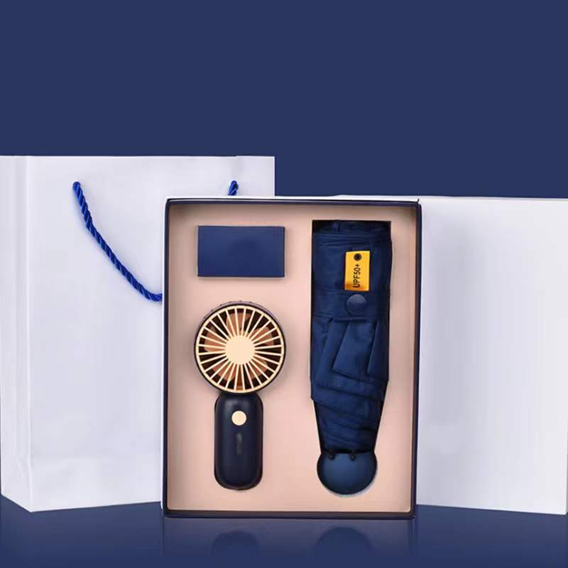 Custom Logo Colorful Mini Fan Business Gift Box | Premium Corporate Gifts and Custom Gifts