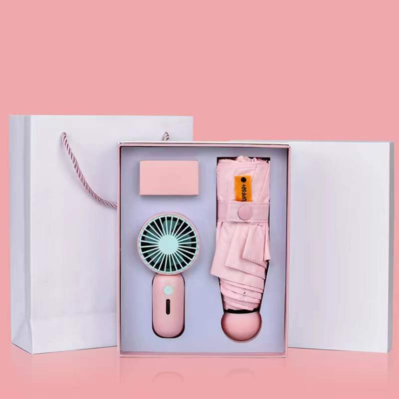 Custom Logo Colorful Mini Fan Business Gift Box | Premium Corporate Gifts and Custom Gifts